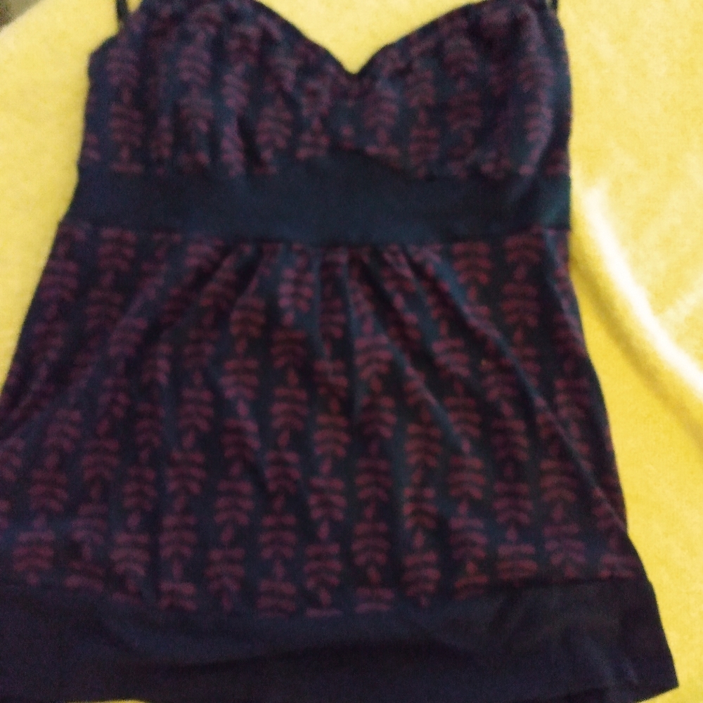 Spaghetti strap tank top flowy.